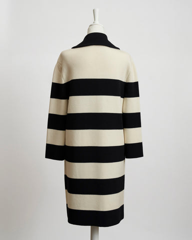 MOSCHINO Two-tone striped coat