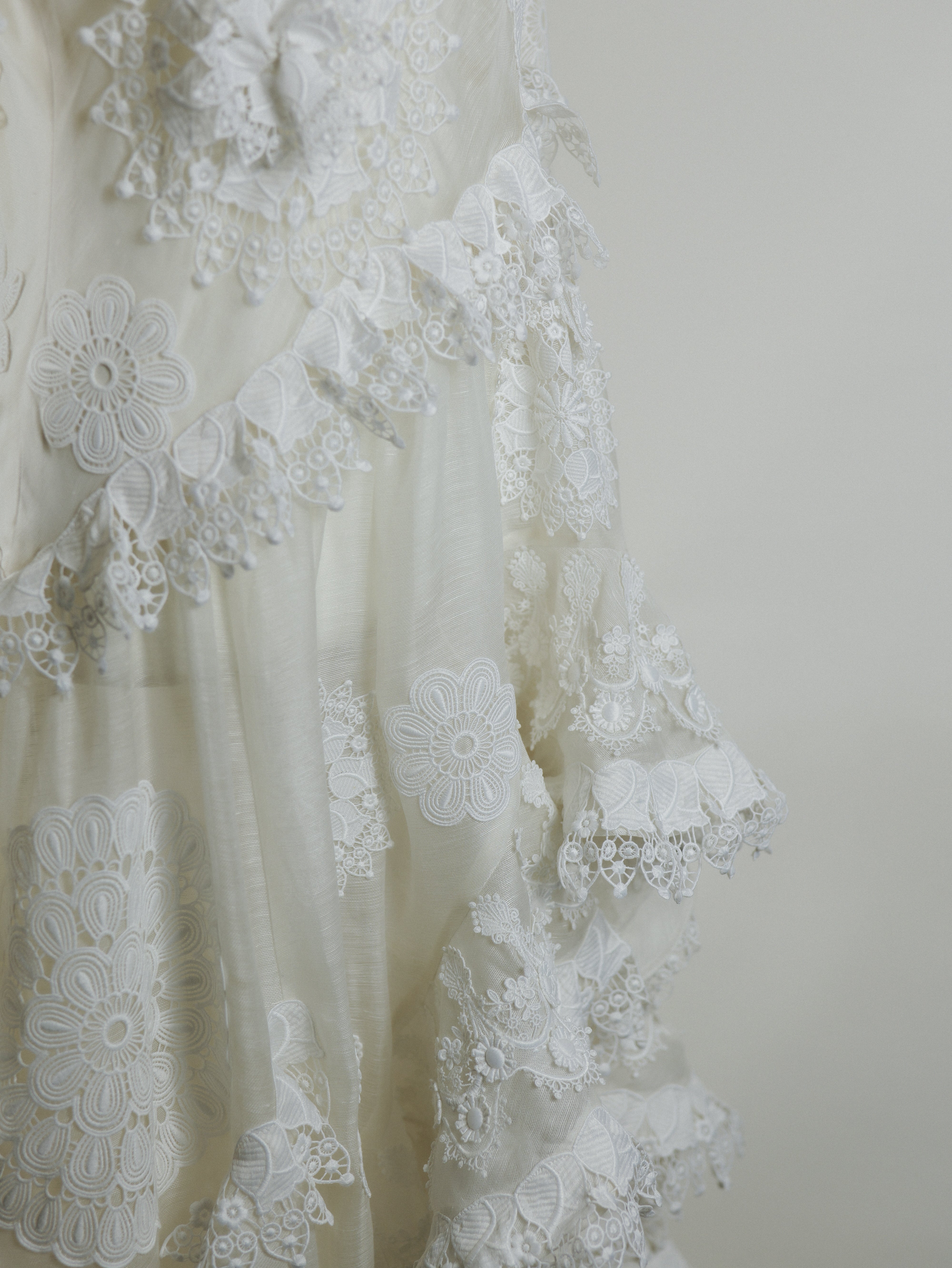 ASYMMETRIC HEM LACE DRESS