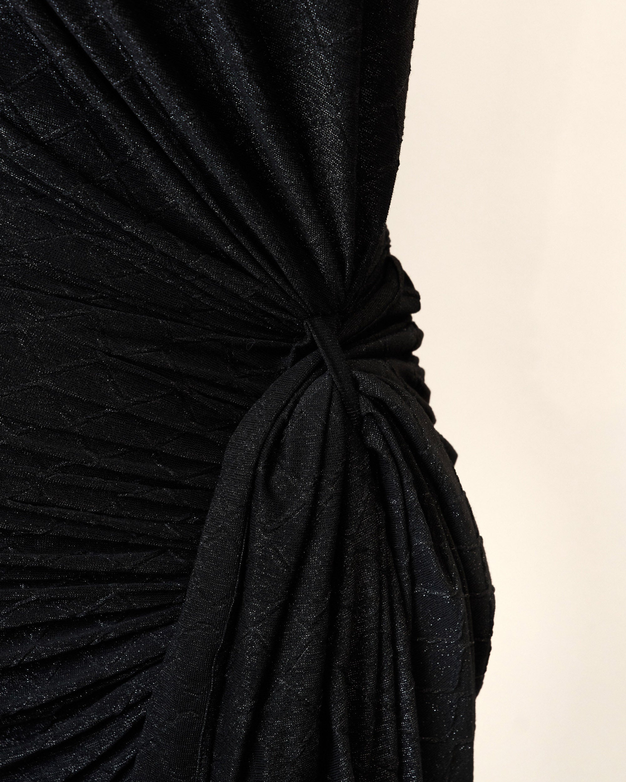 black redemption dress Redemption Pois Long Lace Slit Dress in Black