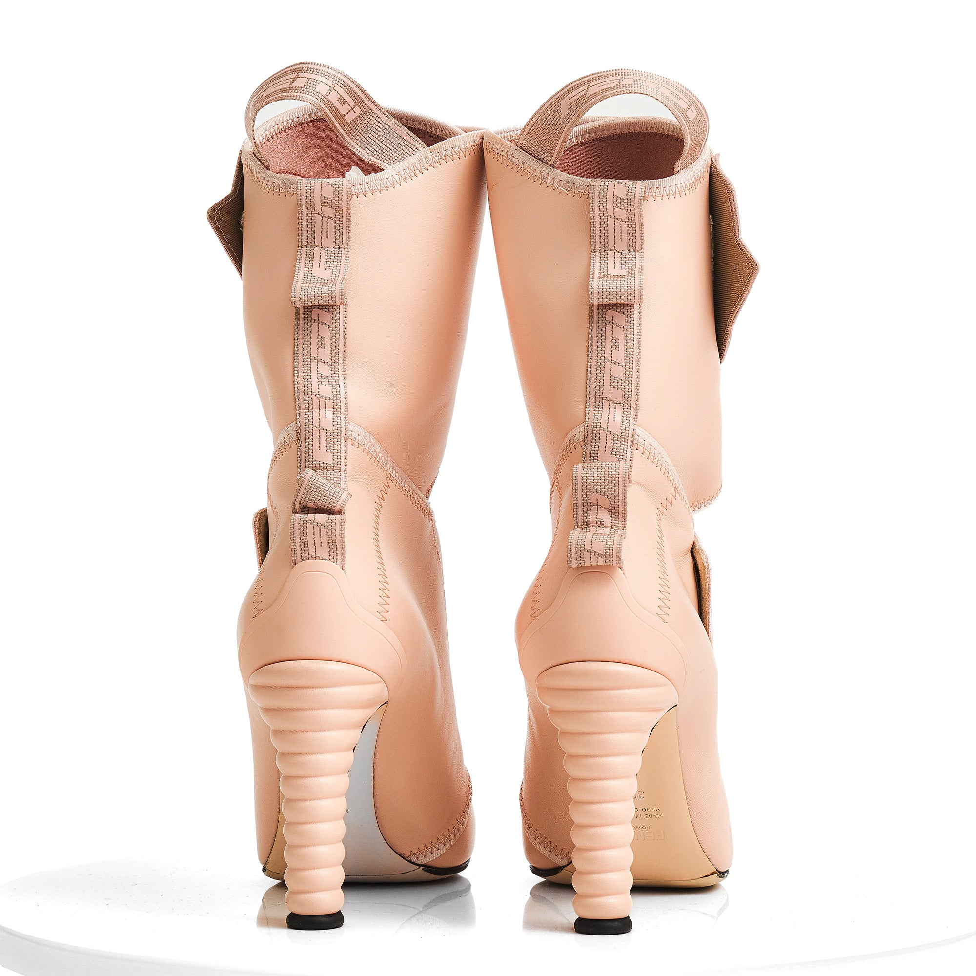 Stivali in pelle Fendi