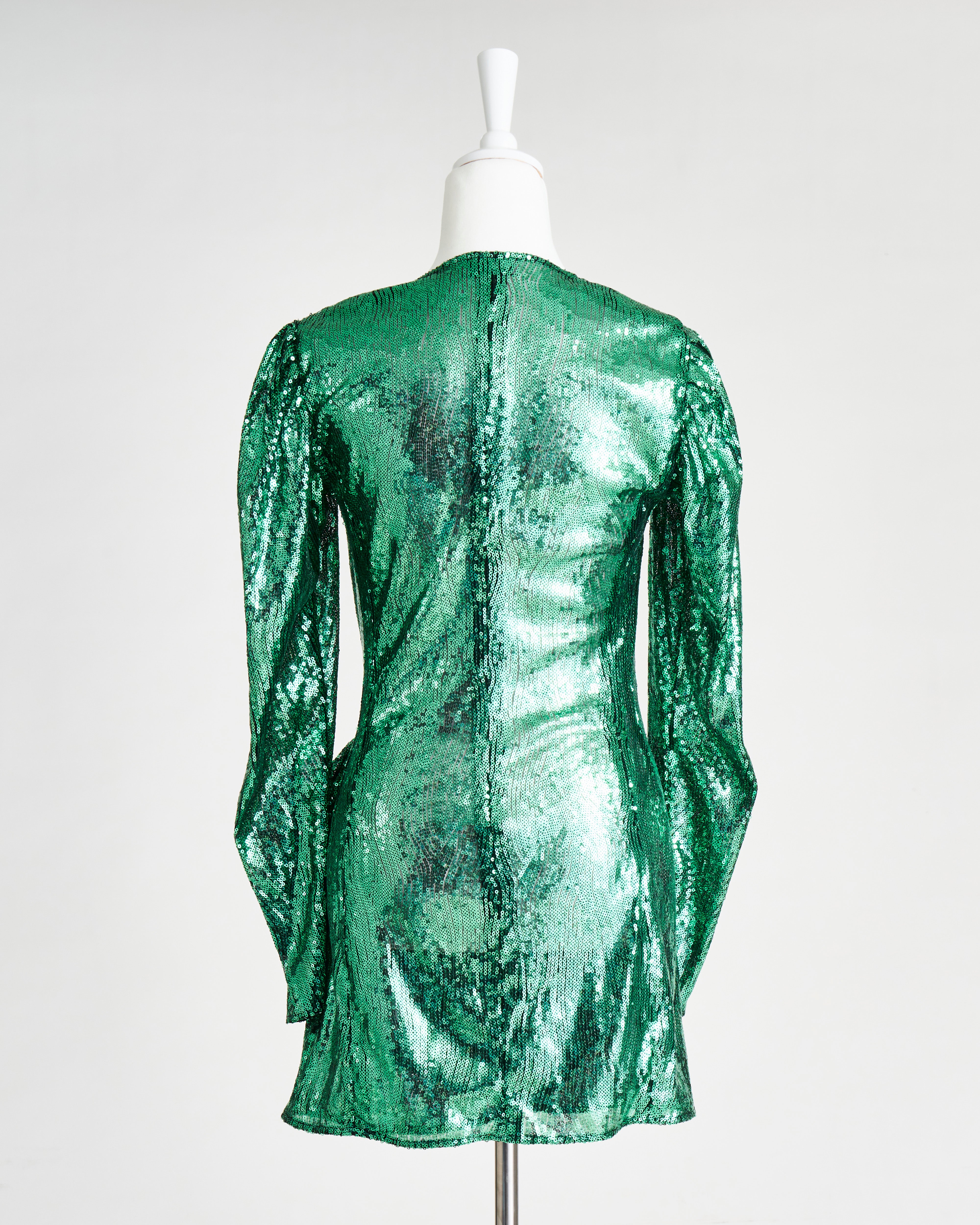 THE ATTICO GREEN CONSUELO SEQUIN DRESS Iryna Sigunava THE ATTICO GREEN CONSUELO SEQUIN DRESS Iryna Sigunava